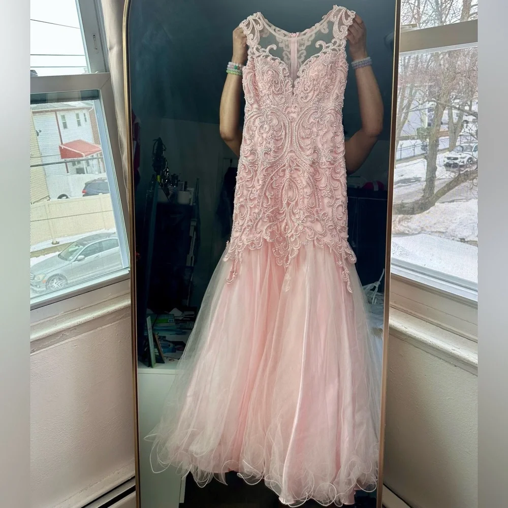 Anny Lee Pink Prom Dress - Picture 2 of 5